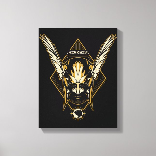 Black Adam | Hawkman Helmet Graphic Canvas Print (Front)