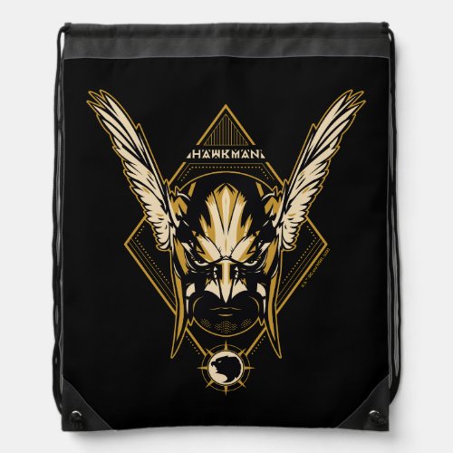 Black Adam  Hawkman Helmet Graphic Drawstring Bag