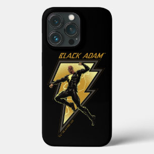 Black Adam Lightning Bolt Character Illustration iPhone 13 Pro Case