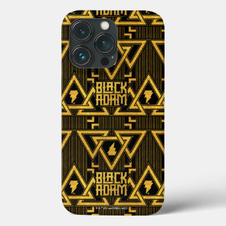 Black Adam Lightning Bolt Triangular Pattern iPhone 13 Pro Case