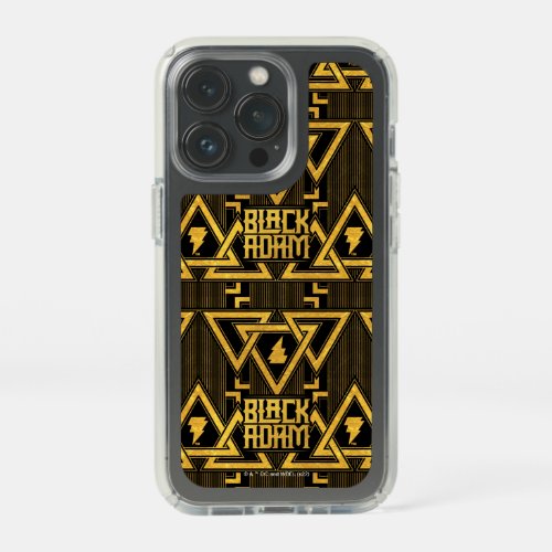 Black Adam Lightning Bolt Triangular Pattern Speck iPhone 13 Pro Case
