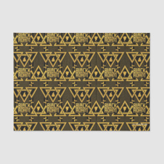 Black Adam Lightning Bolt Triangular Pattern Tissue Paper