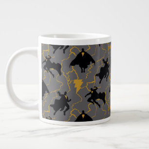 Black Adam Lightning Silhouette Pattern Giant Coffee Mug