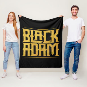 Black Adam Stacked Name Graphic Fleece Blanket