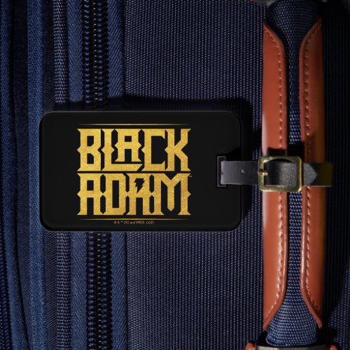 Black Adam Stacked Name Graphic Luggage Tag