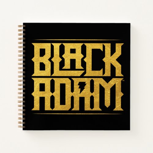 Black Adam Stacked Name Graphic Notebook