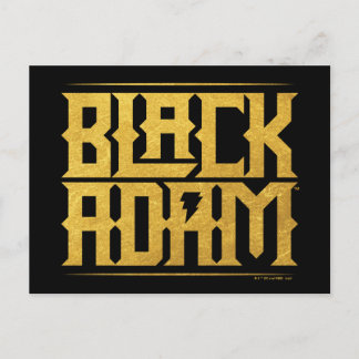 Black Adam Stacked Name Graphic Postcard