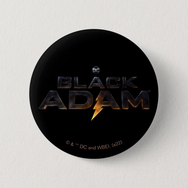 Black Adam Theatrical Logo Button (Front)