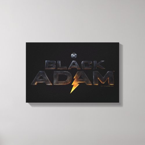Black Adam Theatrical Logo Canvas Print