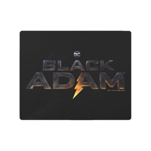 Black Adam Theatrical Logo Metal Print
