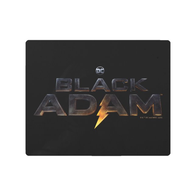 Black Adam Theatrical Logo Metal Print (Front)