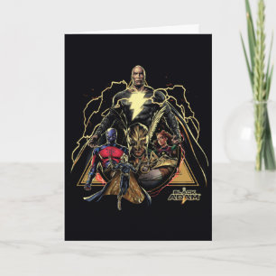 Black Adam Triangular Group Graphic Card
