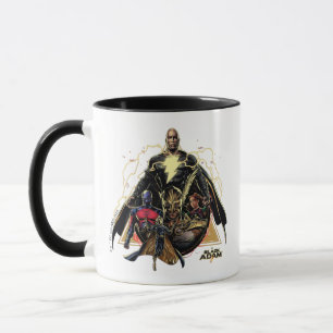 Black Adam Triangular Group Graphic Mug