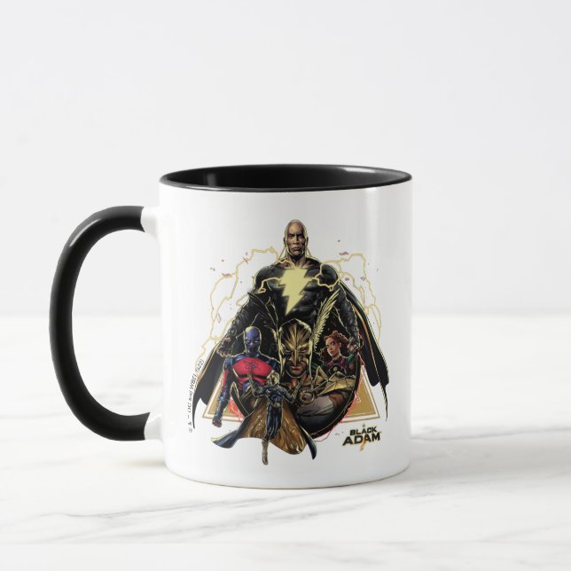 Black Adam Triangular Group Graphic Mug (Left)