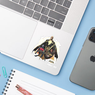 Black Adam Triangular Group Graphic Sticker