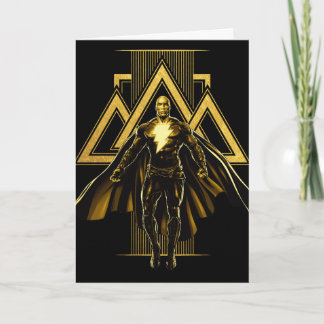 Black Adam Triangular Pillar Graphic Card