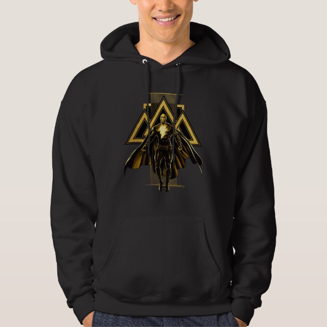 Black Adam Triangular Pillar Graphic Hoodie (Front)