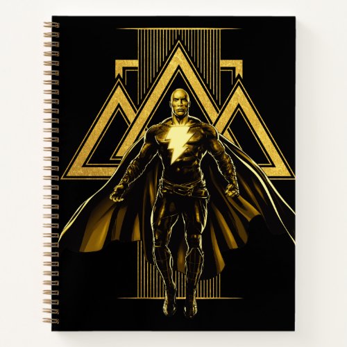 Black Adam Triangular Pillar Graphic Notebook