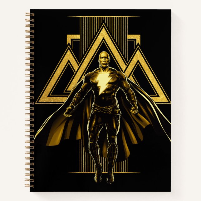 Black Adam Triangular Pillar Graphic Notebook (Front)
