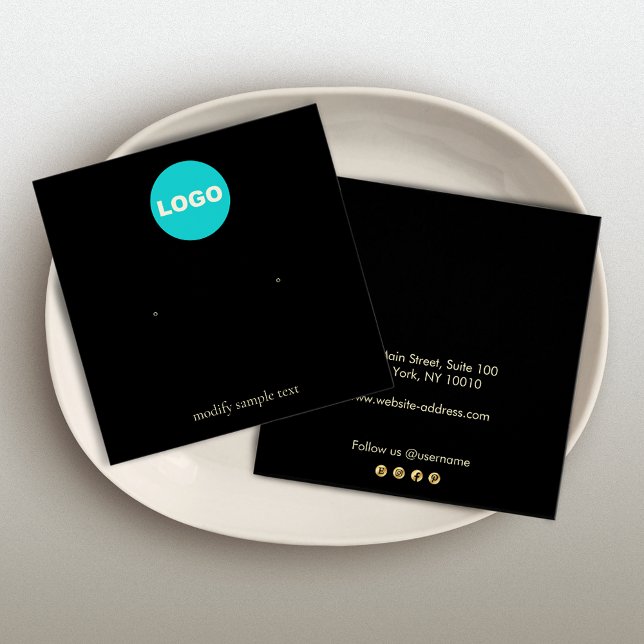 Black Add Your Logo Stud Earring Display (Creator Uploaded)