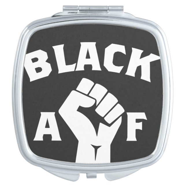 Black AF Protest Fist   Compact Mirror (Front)