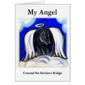 BLACK AFGHAN HOUND ANGEL (Front)