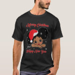 Black African American Santa Christmas Melanin Gir T-Shirt<br><div class="desc">Black African American Santa Christmas Melanin Girl Toddler</div>