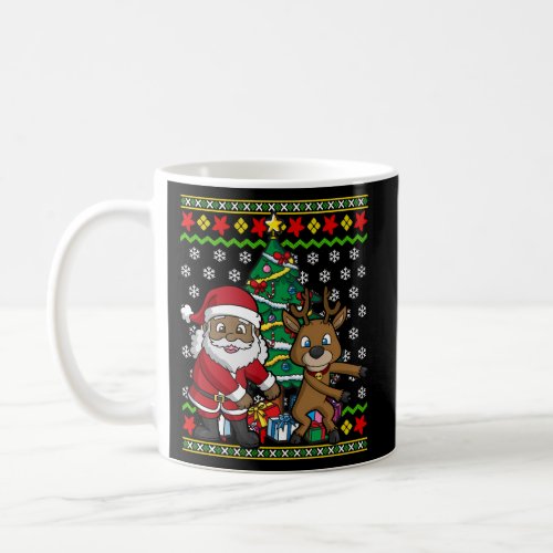 Black African American Santa Claus Coffee Mug