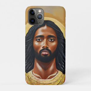 Black African Jesus Christ Religious Art iPhone 11 Pro Case
