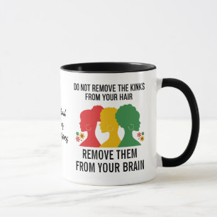 BLACK AFRO HAIR Inspirational Quote Mug