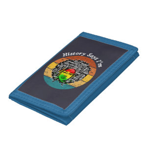 Black Afro Woman Melanin Girl Black History Month Tri-fold Wallet
