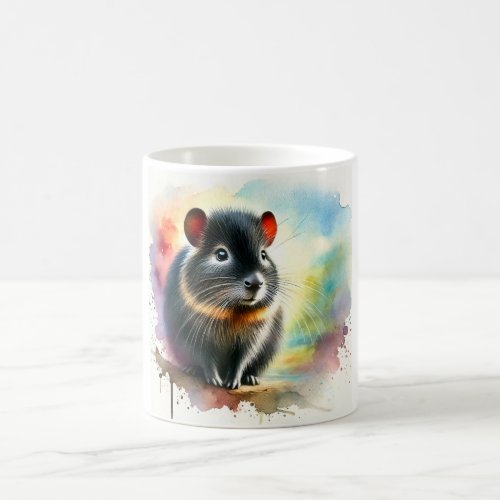 Black Agouti 150624AREF115 _ Watercolor Coffee Mug