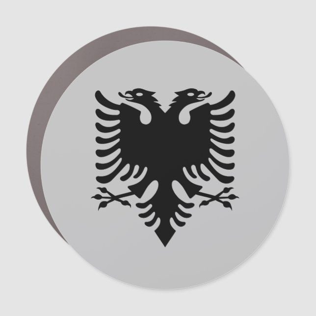 Black Albanian coat of arms Car Magnet (Front)