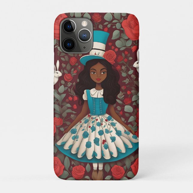 Black Alice in Wonderland Case-Mate iPhone Case (Back)