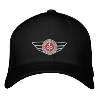 Black all-cap with red embroidered MCR logo Baseball Cap