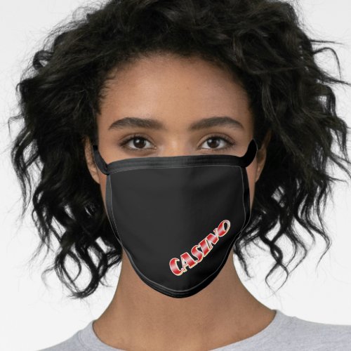 Black All Over Cotton  Poly Blend Facemask Face Mask