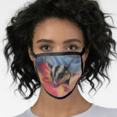 Black All Over Cotton & Poly Blend Facemask Face Mask (Worn Her)