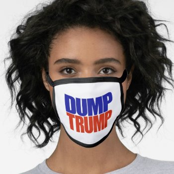 Black All Over Cotton & Poly Blend Facemask Face Mask by trumpdump at Zazzle