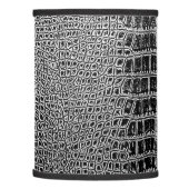 BLACK ALLIGATOR/CROCODILE HIDE LAMP SHADE (Left)