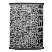 BLACK ALLIGATOR/CROCODILE HIDE LAMP SHADE (Right)