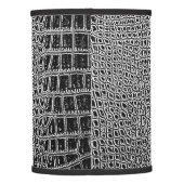 BLACK ALLIGATOR/CROCODILE HIDE LAMP SHADE (Back)