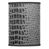 BLACK ALLIGATOR/CROCODILE HIDE LAMP SHADE (Front)