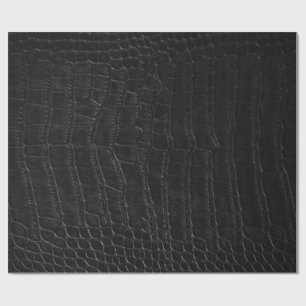 Black Alligator Exotic Leather Pimp Wrapping Paper