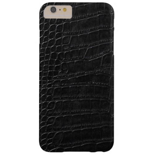 black alligator leather barely there iPhone 6 plus case