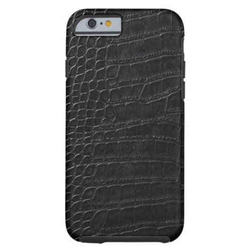 black alligator leather tough iPhone 6 case