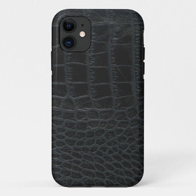 Black Alligator Skin iPhone 5 Case (Back)