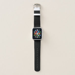 Black Alligator Skin Print Apple Watch Band