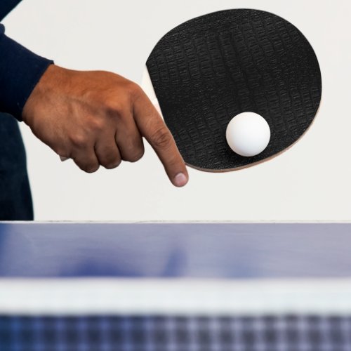 Black Alligator Skin Print New Ping Pong Paddle