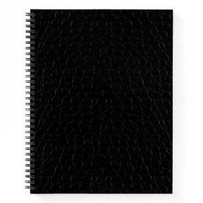 Black Alligator Skin Print Notebook