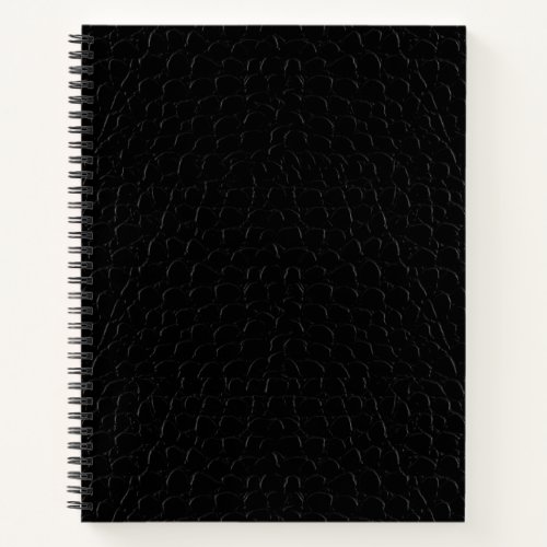 Black Alligator Skin Print Notebook